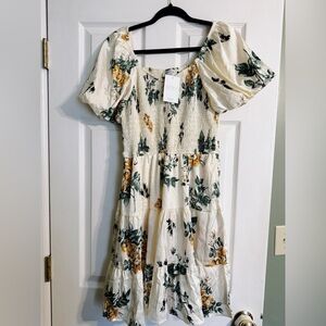 Henly Floral Smocked Mini Dress